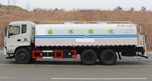 工程灑水車(chē)圖片_工程灑水車(chē)視頻大全_東風(fēng)御龍后雙橋20噸工程灑水車(chē)