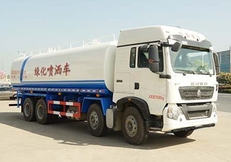 工程灑水車國六標(biāo)準(zhǔn)的價(jià)格_重汽豪沃前四后八20噸工程灑水車